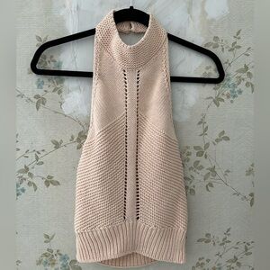 Zara Elegant Cream Knit Halter